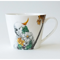 Marini Ferlazzo Sulphur-crested Cockatoo Mug & Coaster Set