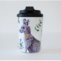 Marini Ferlazzo Grey Kangaroo Double Insulated Travel Cup