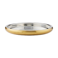 Cocktail & Co. Capitol 32.5 x 3.5 Gold/Silver Round Tray