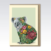 Marini Ferlazzo Koala Bushwalk Greeting Card