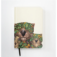 Marini Ferlazzo Wombat Family A5 Hardcover Writing Journal