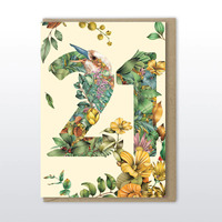 Marini Ferlazzo Age 21 Laughing Kookaburra Birthday Card