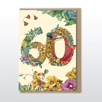 Marini Ferlazzo Age 60 Superb Fairy Wren Birthday Card