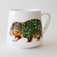 Marini Ferlazzo 450ml Fine China Wombat Bushwalk Mug