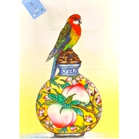 Michaela Laurie Eastern Rosella Cotton Tea Towel