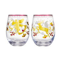Maxwell & Williams White Christmas 2026 Pair of Stemless Glasses