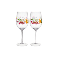 Maxwell & Williams Fa La La Pair of Wine Glasses