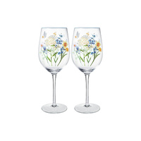 Maxwell & Williams Set of 2 Fluttering Meadow 580ml Wine Glasses