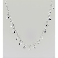 Sterling Silver Gypsy Coin Charm Necklace