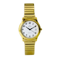 Adina Gold Plated Stainless Steel 30 Metes Water Resistant Quartz Analogue Watch - NK39 G1FE