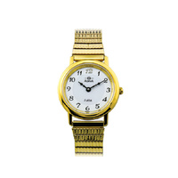 Adina Everyday Classic Yellow Gold 30m Water Resistant Quartz Analogue Watch - NK40 G1FE