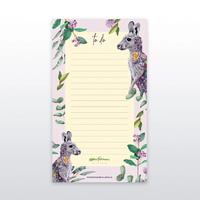 Marini Ferlazzo Grey Kangaroo Portrait Notepad