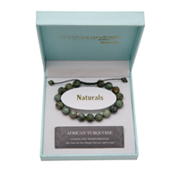 Crystal Carvings Naturals African Turquoise Bracelet