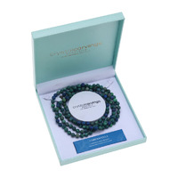 Crystal Carvings Naturals 62" Chrysocolla Necklace