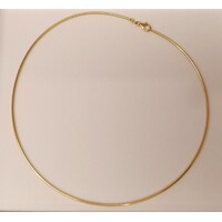 9 Carat Yellow Gold 45cm Italian Omega Chain