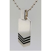 Sterling Silver Identity Tag Pendant - CLEARANCE