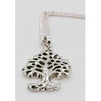 Oxidised Sterling Silver Tree of Life Pendant