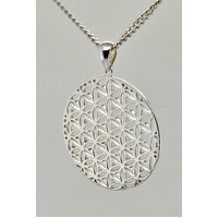 Sterling Silver Flower of Life Pendant
