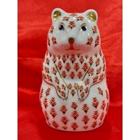 Royal Crown Derby Hamster Paperweight with Basal Stopper
