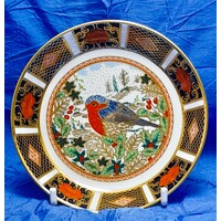 Royal Crown Derby Old Imari Christmas Robin Trinket Dish