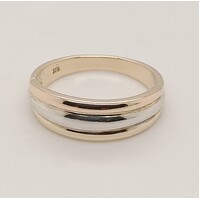 9 Carat Three Tone Gold Dress Ring AUS Size O½