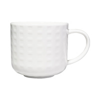 Maxwell & Williams White Basics 440ml Grid Mug