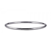 4mm x 48mm Hollow Sterling Silver Round Golf Bangle