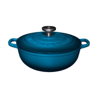 Maxwell & Williams 3.3 Litre Midnight Blue Cast Iron Round Casserole