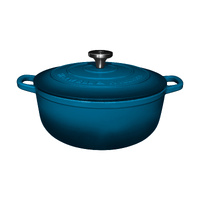Maxwell & Williams 6.2 Litre Midnight Blue Cast Iron Round Casserole