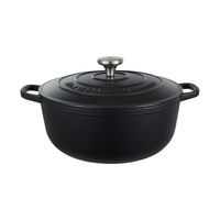 Maxwell & Williams Black 6.2 Litre Cast Iron Round Casserole