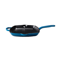 Maxwell & Williams Midnight Blue 26cm Cast Iron Grill Pan