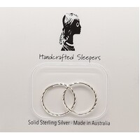 Small 10mm Sterling Silver Sleepers - Hoop Earrings