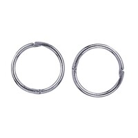 Medium Sterling Silver 12mm Sleepers - Hoop Earrings