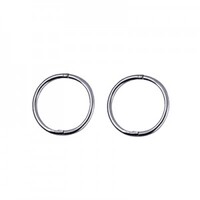 Large Sterling Silver 14mm Sleepers - Hoop Earrings