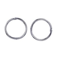 Large Sterling Silver 14mm Sleepers - Hoop Earrings