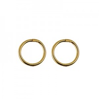 Tiny 8mm Sterling Silver Plain Sleepers