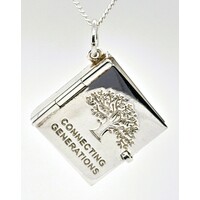 Sterling Silver Connecting Generations Book Locket CLEARANCE