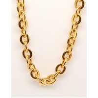 Stainless Steel Ion Plated Yellow Gold Cable Link 55cm Chain CLEARANCE