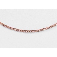 Stainless Steel Rose Gold Ion Plated Diamond Cut Curb Link 45cm Chain CLEARANCE