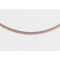 Stainless Steel Rose Gold Ion Plated Diamond Cut Curb Link 50cm Chain CLEARANCE