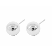 Stainless Steel 8mm Ball Stud Earrings