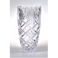 Bohemia Crystal Nova Lyra 20cm Barrel Vase