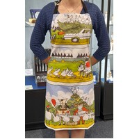 Sally Wilson CHOOKS ON 'Christmas' Cotton Apron