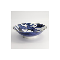 Tokyo Design Studio Japonism 25cm Blue Dragon Menbachi Bowl