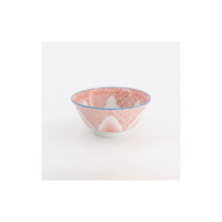Tokyo Design Studio Lily Flower 14cm Red Tayo Bowl