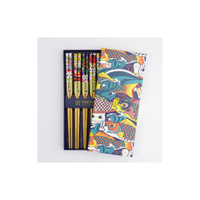 Tokyo Design Studio Lucky & Koinobori 5 Piece Chopstick Gift Set
