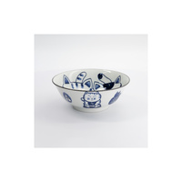 Tokyo Design Studio Kawaii Cat Neko 20cm Twin Cat Ramen Bowl