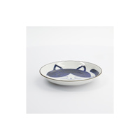 Tokyo Design Studio Kawaii Cat Neko 16.5cm Blue Cat Plate