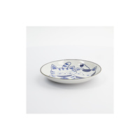 Tokyo Design Studio Kawaii Cat Neko 16.5cm Twin Cat Plate