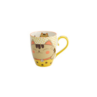 Tokyo Design Studio Kawaii Twin Cat Mustard Mug